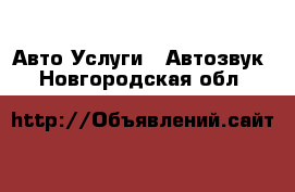 Авто Услуги - Автозвук. Новгородская обл.